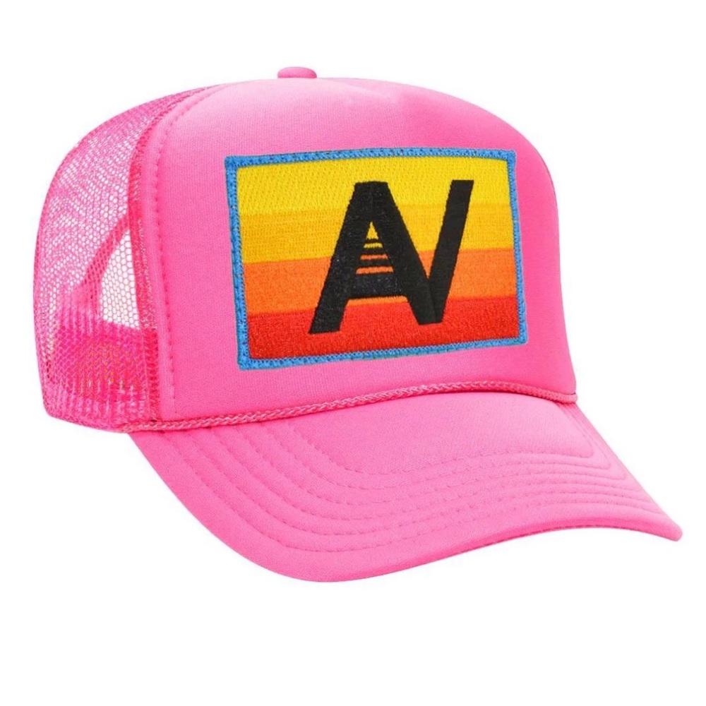 Neon Pink Aviator Nation Hat